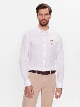 Aeronautica Militare Aeronautica Militare Camicia 231CA1224CT3089 Bianco Regular Fit
