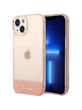 Guess Guess Etui na telefon Translucent Różowe złocenie