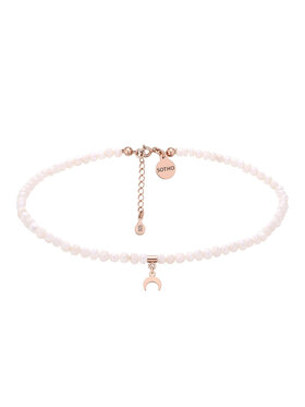 sotho Sotho Choker N3071 Różowe złocenie