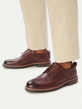 Clarks Clarks Polobotky Aldwin2 Derby 26320300 Hnědá