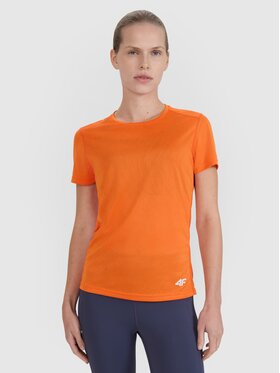 4F 4F Funkčné tričko 4FWSS25TFTSF1265-70S Oranžová Regular Fit