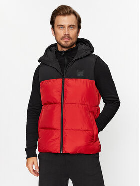 4F 4F Weste 4FAW23TVESM064 Rot Regular Fit