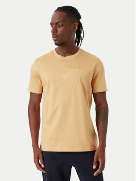 Beverly Hills Polo Club Beverly Hills Polo Club T-Shirt P-FW26M-TS1536 Μπεζ Regular Fit