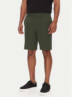 BOSS BOSS Pantalon scurți din material S_Commuter_10.5 Inch 50540337 Verde Slim Fit
