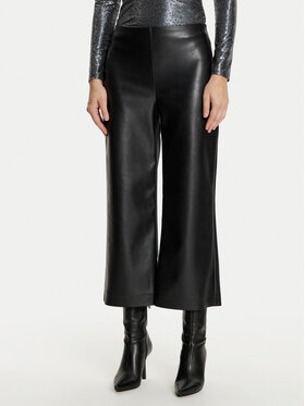 Joseph Ribkoff Joseph Ribkoff Pantaloni din imitație de piele 243042 Negru Loose Fit