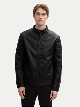 Tom Tailor Tom Tailor Куртка зі штучної шкіри 1044100 Чорний Regular Fit