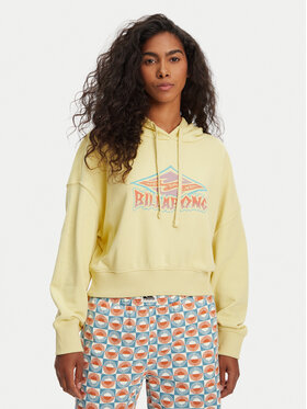 Billabong Billabong Mikina All Time EBJFT00146 Žltá Boxy Fit