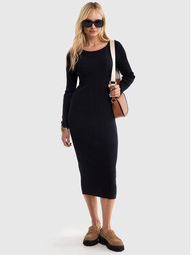 BIG STAR BIG STAR Sukienka codzienna BODINIA_906_340 Czarny Slim Fit