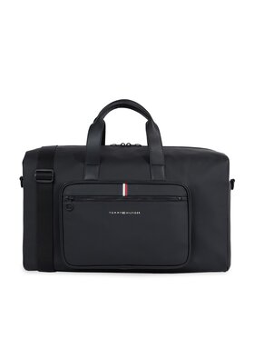 Tommy Hilfiger Tommy Hilfiger Сак Th Essential Pique Duffle AM0AM11539 Черен