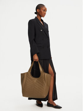PINKO PINKO Käekott Tote Bag PE 25 PLTT 104536 A2AO Roheline