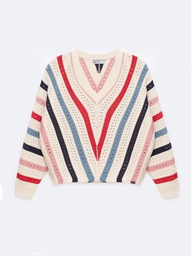 BIG STAR BIG STAR Sweter VIKA_102_160 Beżowy Comfort Fit