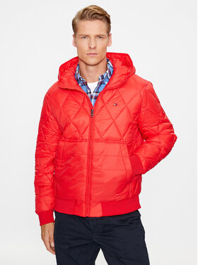 Tommy Hilfiger Tommy Hilfiger Μπουφάν μεταβατικό MW0MW32766 Κόκκινο Regular Fit