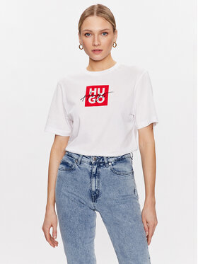 HUGO Hugo T-shirt Dashire_3 50485373 Bijela Regular Fit