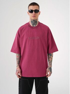 Machinist Machinist T-Shirt Koszulka Z Krótkim Rękawem Męska Ciemna Czerwona Machinist Premium Washing Learn From Yesterday L Czerwony Regular Fit