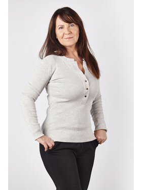 MANDRAGORA MANDRAGORA Halenka snappy Šedá Regular Fit