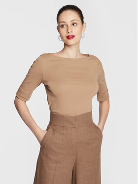LAUREN RALPH LAUREN Lauren Ralph Lauren Bluzka 200654963147 Brązowy Regular Fit