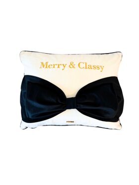 Sweet Living Sweet Living Poduszka dekoracyjna MERRY CLASSY Bow Biały