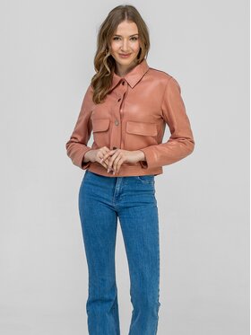 Perso Perso Bunda pro přechodné období BLE262676F Růžová Regular Fit