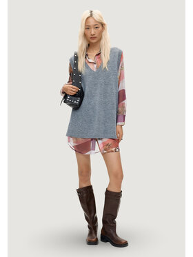 Desigual Desigual Sukienka codzienna VEST_NANTES Szary Casual Fit