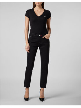 PHILIPP PLEIN PHILIPP PLEIN Džínsy 21939 Čierna Boyfriend Fit