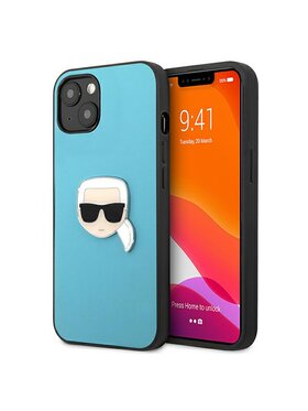 KARL LAGERFELD KARL LAGERFELD Etui na telefon iPhone 13 Mini Niebieski