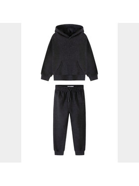 minoti minoti Komplet dresowy 33FLEECE297 Szary ciemny Slim Fit
