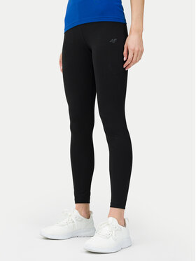 4F 4F Legíny 4FWSS24TTIGF137 Čierna Slim Fit
