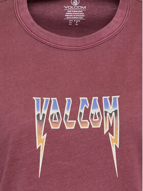 Volcom T-shirt Truly Ringer B3512307 Tamnocrvena Regular Fit