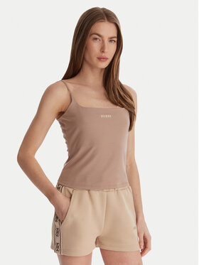 Guess Guess Τοπ V6GP18 K3470 Μπεζ Regular Fit