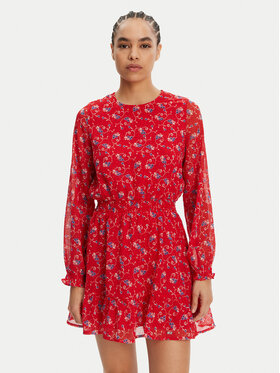 Tommy Jeans Tommy Jeans Sommerkleid DW0DW20338 Rot Regular Fit