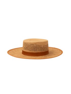 Paris+Hendzel Paris+Hendzel Kapelusz Ash Brown Panama Boater Brązowy