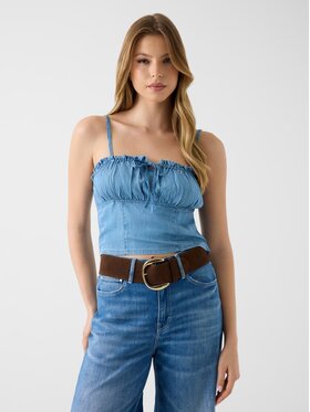Guess Guess Bluzka 182453 Niebieski Classic Fit