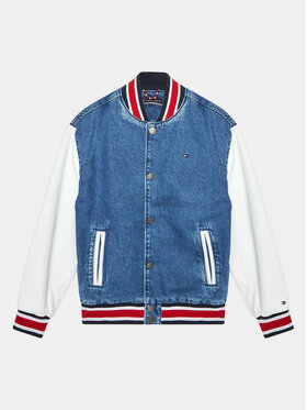 Tommy Hilfiger Tommy Hilfiger Яке бомбър Varsity KB0KB08137 D Син Regular Fit