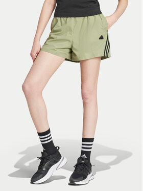 adidas adidas Sportshorts Future Icons 3-Stripes IW7707 Grün Loose Fit