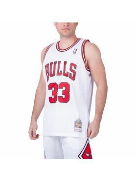 Mitchell & Ness Mitchell & Ness Tank top NBA HOME SWINGMAN JERSEY BULLS 97-98 SCOTTIE PIPPEN Bílá Regular Fit