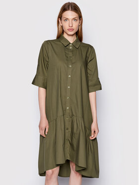 Gestuz Gestuz Rochie tip cămașă Avaligz 10906320 Verde Loose Fit