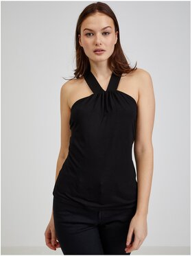 Orsay Orsay Top 103154-660000__M Czarny Regular Fit