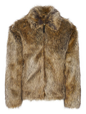 HUGO HUGO Pelzmantel Bryan2541 50546592 Braun Relaxed Fit