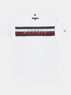 Tommy Hilfiger Tommy Hilfiger T-Shirt KB0KB08204 D Biały Regular Fit