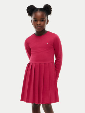 Tommy Hilfiger Tommy Hilfiger Kasdieninė suknelė KG0KG09605 Raudona A-Line Fit