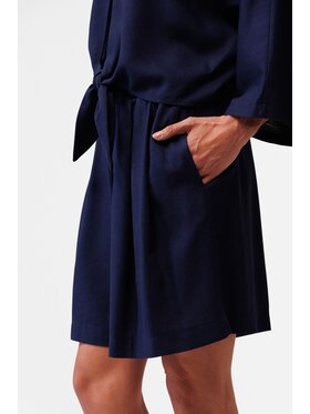 LE POSSÉ LE POSSÉ Bermudy B Tmavomodrá Loose Fit