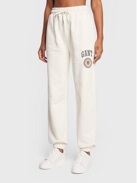 Gant Gant Spodnie dresowe Crest Shield 4203916 Beżowy Relaxed Fit