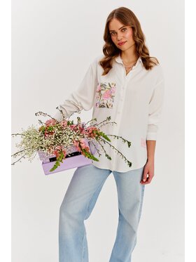 NAOKO NAOKO Košile Every Step Bílá Regular Fit