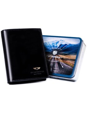 Peterson Peterson Duży Portfel Męski PTN 22308-VT Czarny