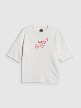 4F 4F Tričko CAMP Biela Regular Fit