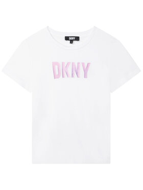 DKNY DKNY Tricou D35S85 S Alb Regular Fit