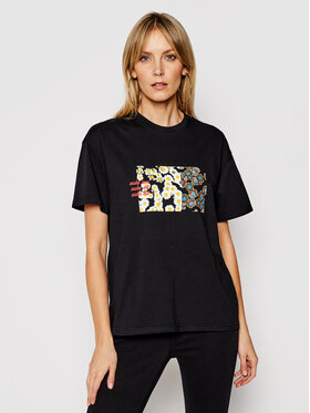 Local Heroes Local Heroes Póló Daisy Fields SS21T0004 Fekete Regular Fit