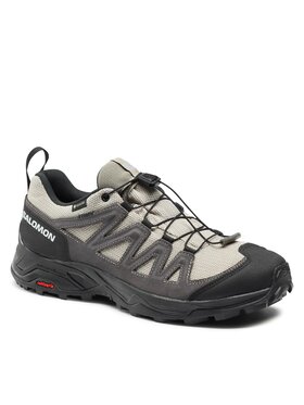 Salomon Salomon Туристически X Ward Leather GORE-TEX L47182100 Кафяв