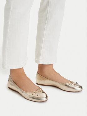 LAUREN RALPH LAUREN LAUREN RALPH LAUREN Ballerinas Jayna Metallic 802978836002 Goldfarben