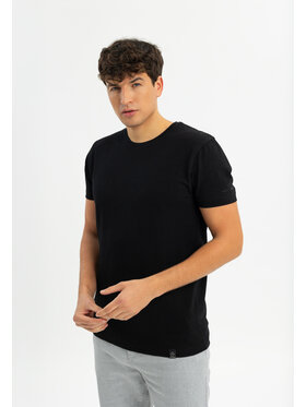 Volcano Volcano T-Shirt TM-DARK Czarny Regular Fit